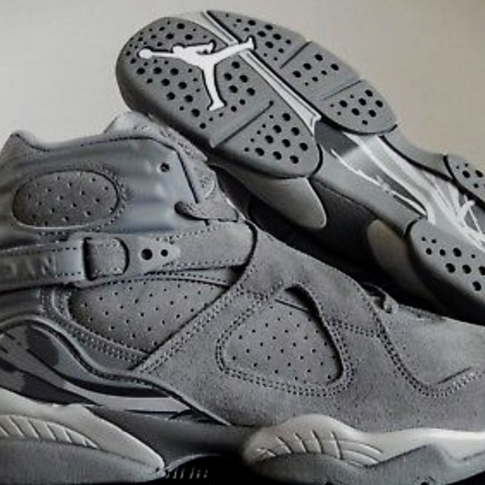 Nike Air Jordan 8 Cool Grey Mens 6.5 Womens 8